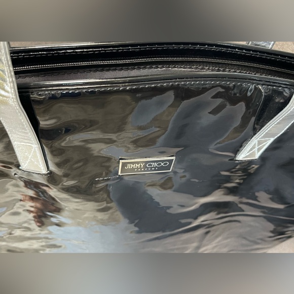 Jimmy Choo Parfums Black Patent XL Tote Bag - Picture 5 of 14